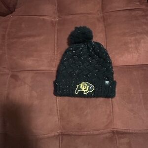 Black Knit Pom-Pom Beanie